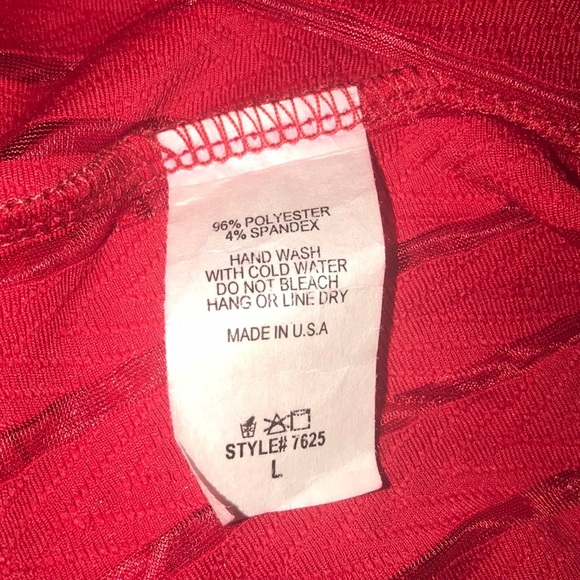 Statuette Red One Shoulder Dress Size Large - Picture 7 of 7